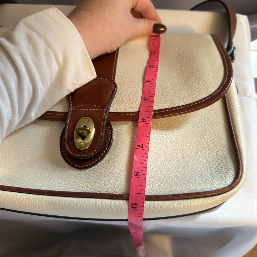 Vintage Coach Glenwood Sheridan Leather Crossbody Shoulder Bag Bone Tan ERROR
